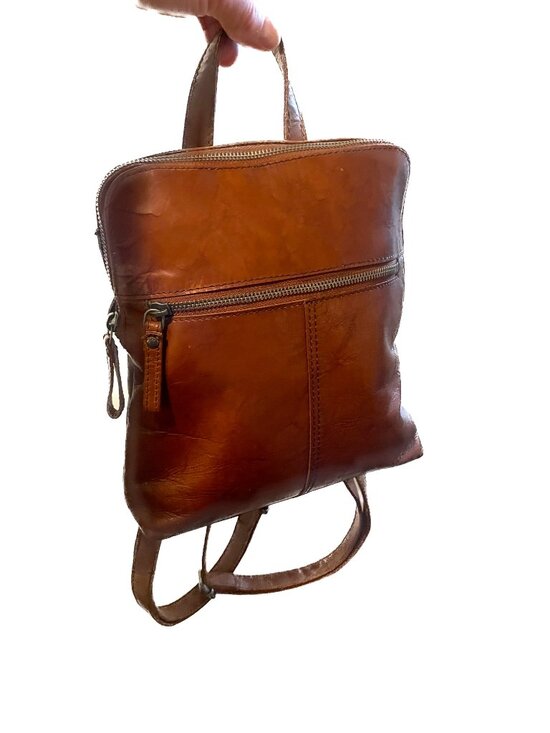 Authentic Spikes & Sparrow Distressed Leather Backpack - Dutch Design main image 6